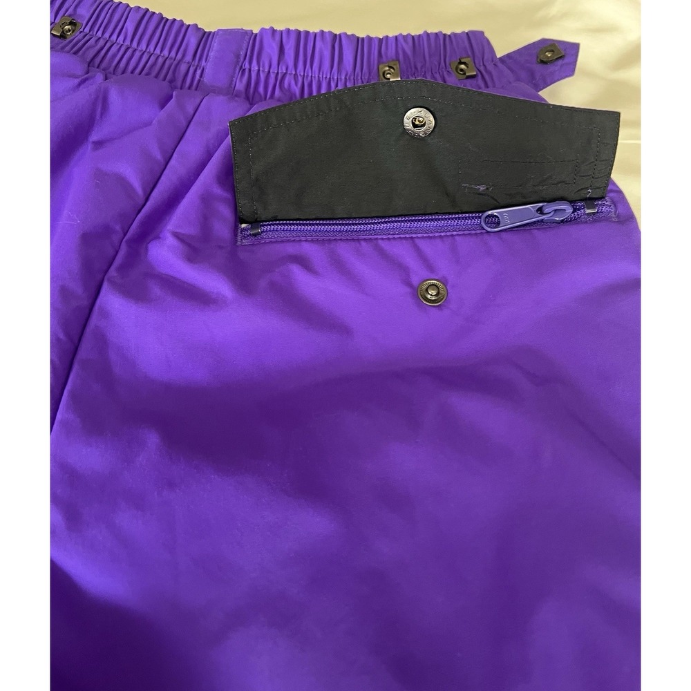 Women's Vintage Columbia 100% Nylon Ski Snow Outdoor Pants Size small Purple - Picture 7 of 15